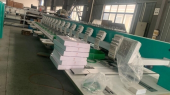 Multi Head Embroidery Machine Installation - Julee embroidery machine India