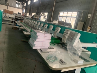 Multi Head Embroidery Machine Installation - Julee embroidery machine India