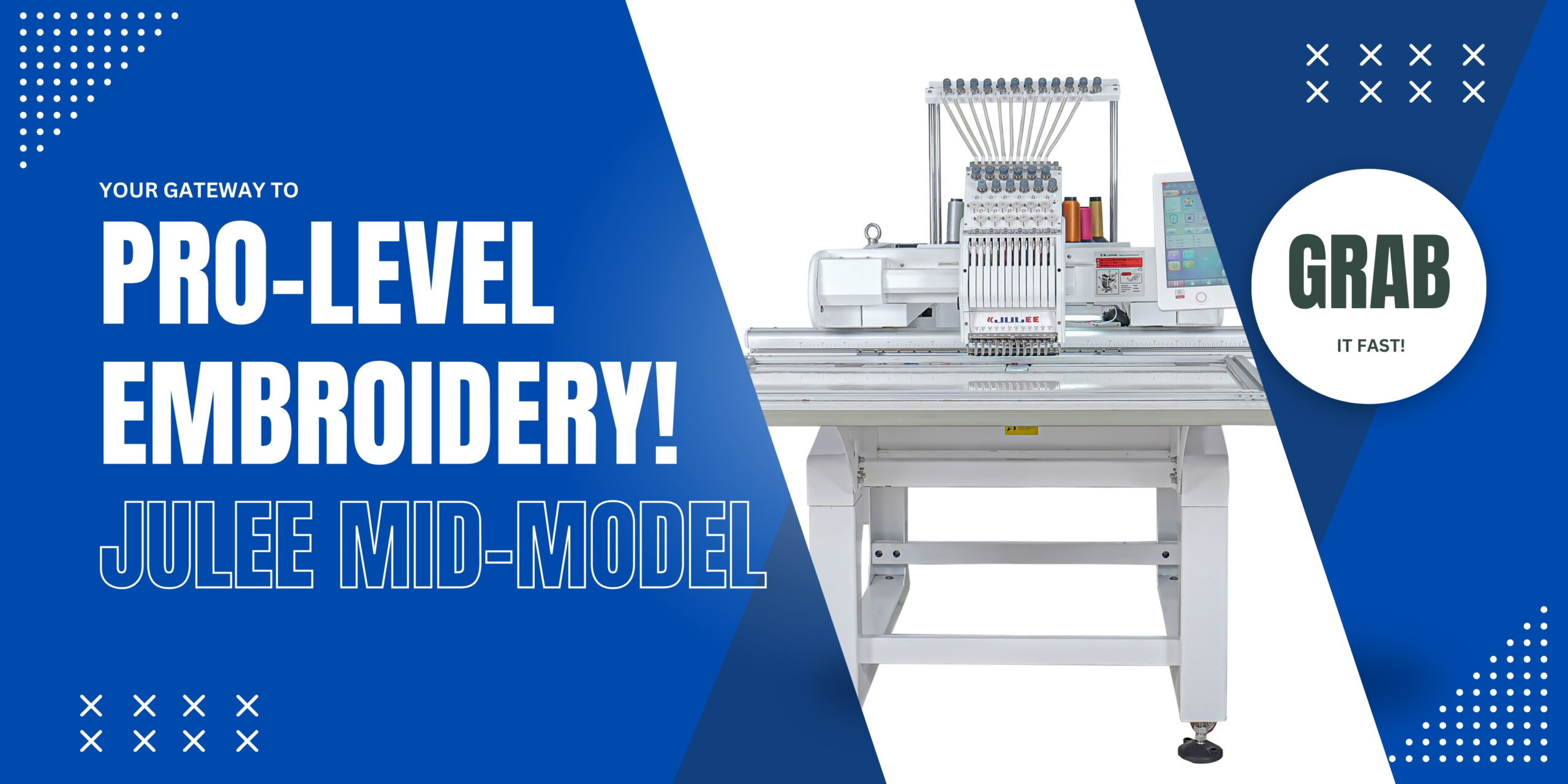 pro level embroidery julee mid-model embroidery machine