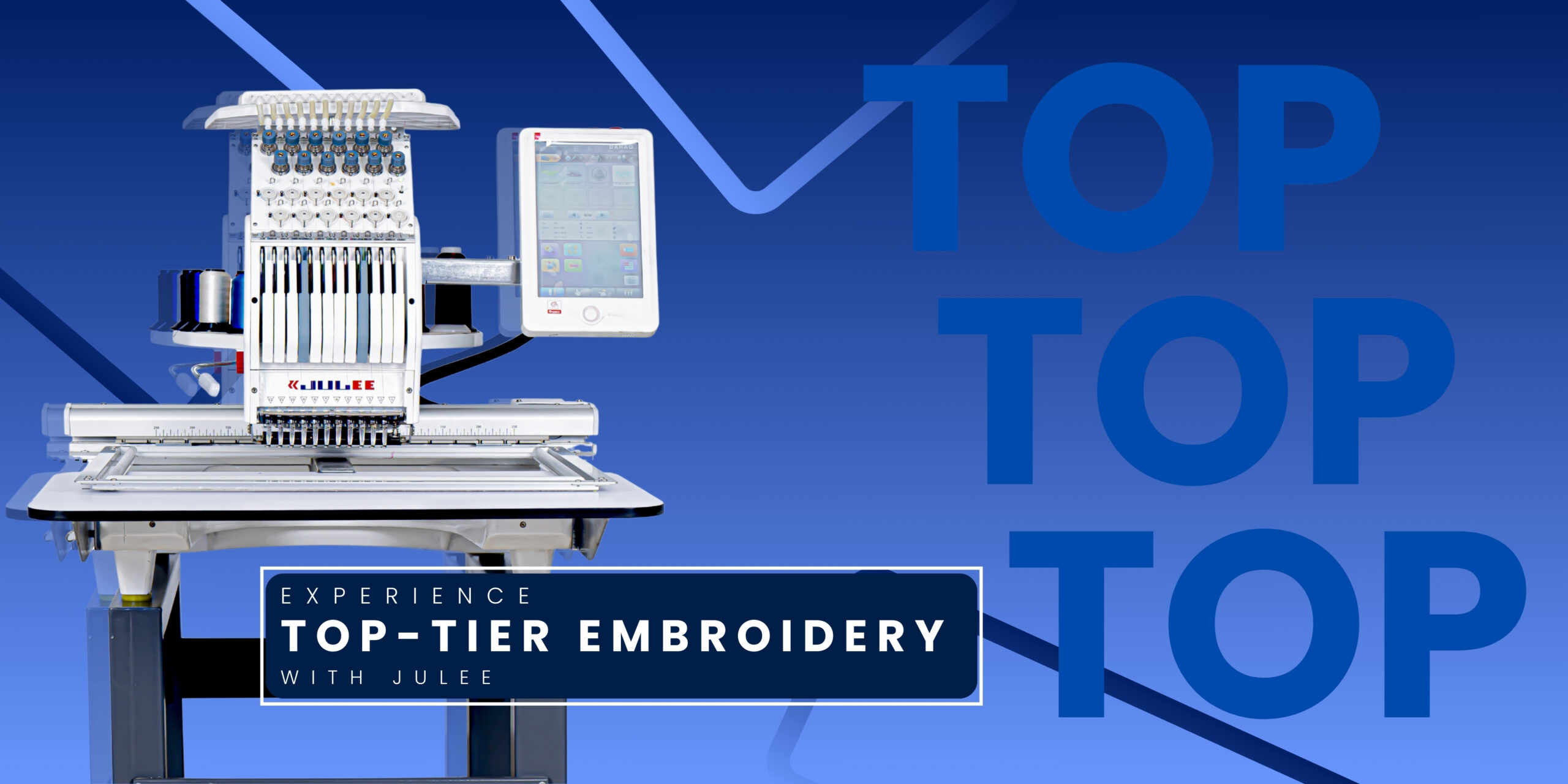 top tier embroidery machine from julee embroidery machine